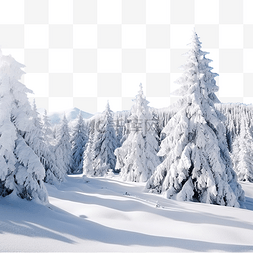 雪山雪图片_梦幻般的冬季景观