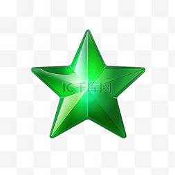 绿星闪亮爆裂贴纸标签光泽装饰抽