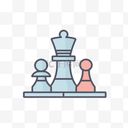 国际象棋的方形棋子 向量