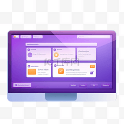 ui搜索界面图片_紫色可爱的浏览器窗口 可爱的浏