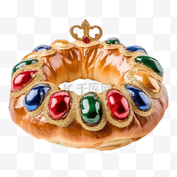 传统的西班牙圣诞蛋糕 roscon de reye