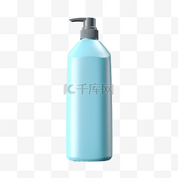 洗发水样机免费图片_洗发水塑料瓶 3d 渲染