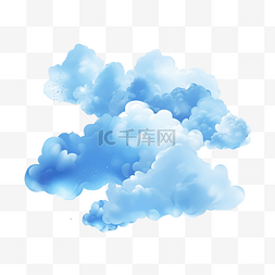 阴天的多云图片_通过画笔效果塑造美丽的云朵形状