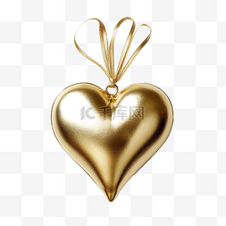 金色金属心形装饰