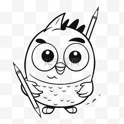 愤怒的小鸟图片图片_愤怒的小鸟着色页可爱的小鸟用铅