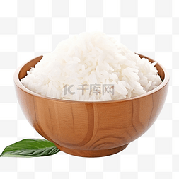 黏的图片_孤立的白米饭