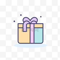 礼品盒 icon 矢量图