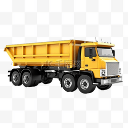 运输拖车图片_自卸卡车拖车的 3d 插图