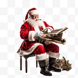音乐圣诞老人图片_圣诞老人演奏音乐