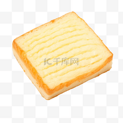 蛋奶图片_隔离的白盘中的蛋奶面包
