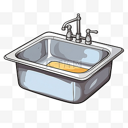 黑色浴缸图片_铁水槽卡通