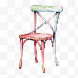 水彩椅子剪贴画