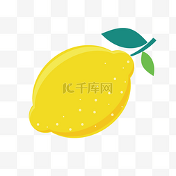 黄柠檬装饰图片_柠檬水果一个黄色