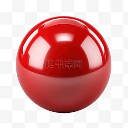 水晶球水晶按钮图片_红色光泽球