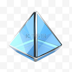 钻石贴五角星图片_五角棱镜几何形状 3d 插图