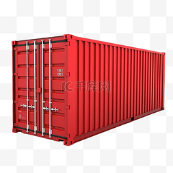 蓝色货物箱图片_用于进出口物流服务概念的海运集