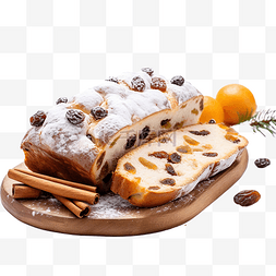 松软西饼蛋糕图片_自制圣诞果子蛋糕加糖粉