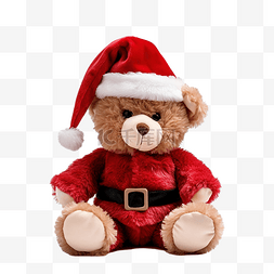 圣诞老人手工图片_手工制作可爱的泰迪熊圣诞老人