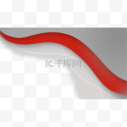 红色标题框简约图片_商务边框红色科技