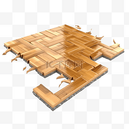 木工施工图片_木地板安装固定镶木地板在地板上