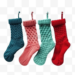 针织袜子丝袜和绳子上的手套