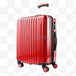 红色手提箱旅行配件