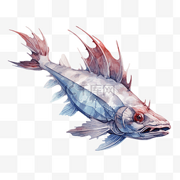 钳鱼海洋动物插图