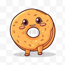 百福图字体图片_百吉饼剪贴画可爱的卡通甜甜圈在