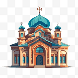 矢量寺庙图片_犹太教堂剪贴画东正教教堂建筑图