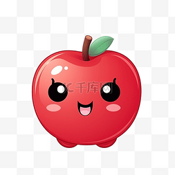 水果漫画苹果图片_可爱的人物苹果