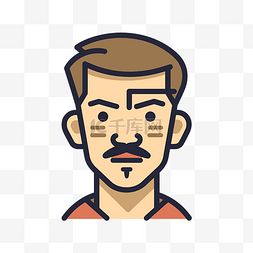 菲律宾国徽图片_留着胡子的男人的脸和胡子图标 
