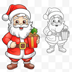 卡通圣诞服装图片_使用圣诞服装与可爱的圣诞老人一