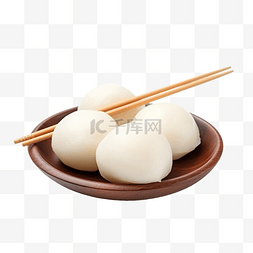 团子甜点是日本传统食品米粉