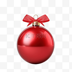 圣诞松枝球图片_圣诞树的圣诞闪亮球和礼物的红丝