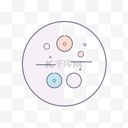彩色星期图片_内部有彩色圆圈的圆圈图像 向量