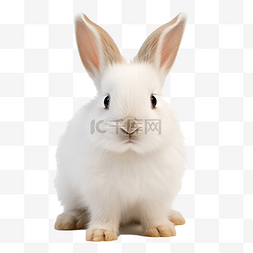 跳的兔子图片_白色兔子 PNG