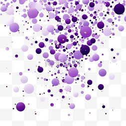 紫罗兰圆点五彩纸屑紫色闪光装饰