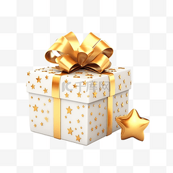 有惊喜礼品图片_有金星和球的生日礼品盒