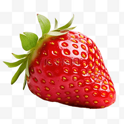 背景绿叶图片_白色背景绿叶的大新鲜成熟红草莓
