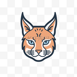 这个图标代表橙色和蓝色的山猫头