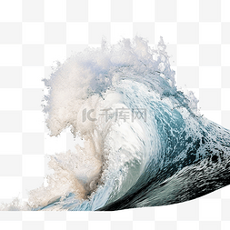 海洋3d画图片_大浪和岩石