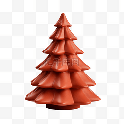 红粘土圣诞树