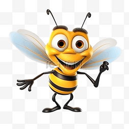 小黄蜂图片_卡通人物疯狂黄蜂动物
