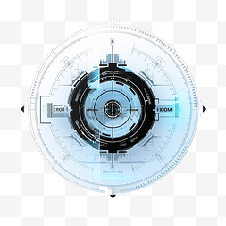 光学的图片_HUD 未来元素抽象光学瞄准圈几何