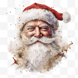 上新图片_圣诞老人的构图与圣诞快乐写在他