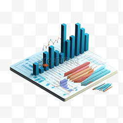 投资插图图片_账单插图 3D 打印财务数据