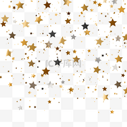 银色的星星图片_金色和银色的星星五彩纸屑金色的