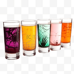 饮料蘸料图片_桌上放着不同饮料的眼镜以庆祝万