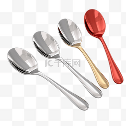 勺子厨房工具 3d 插图