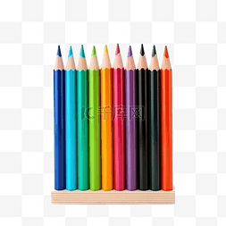 學者图片_用彩色铅笔和尺子站着